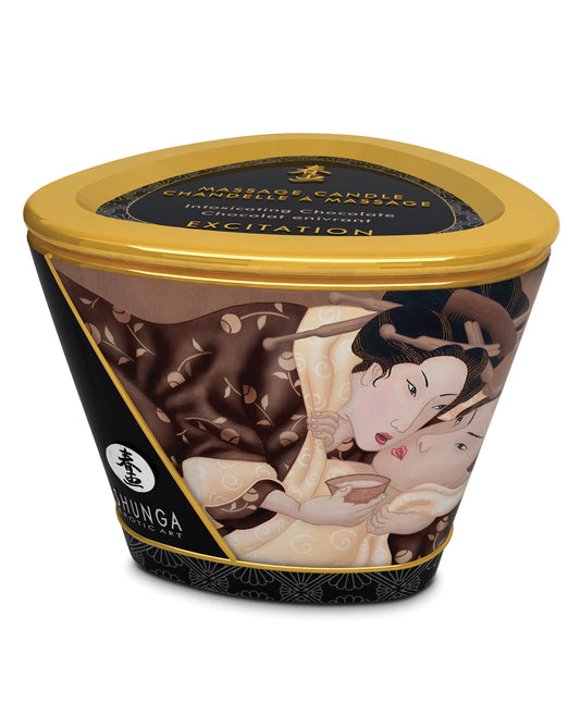 Soy-Based Massage Candle with Intoxicating Chocolate Aroma