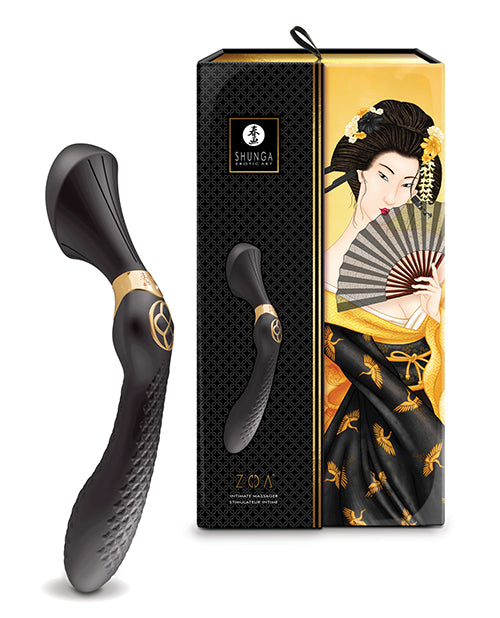 Shunga Vibrator Intimate Massager Ergonomic Shape Ten Vibrations for Multiple Stimulation