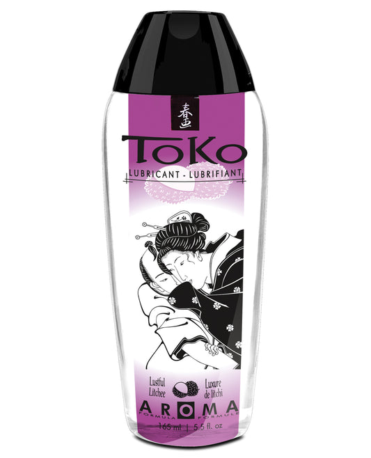 Shunga Lubricants Water-Based Lubricant Lustful Litchee Flavor Ultra-Silky for Enhanced Intimacy