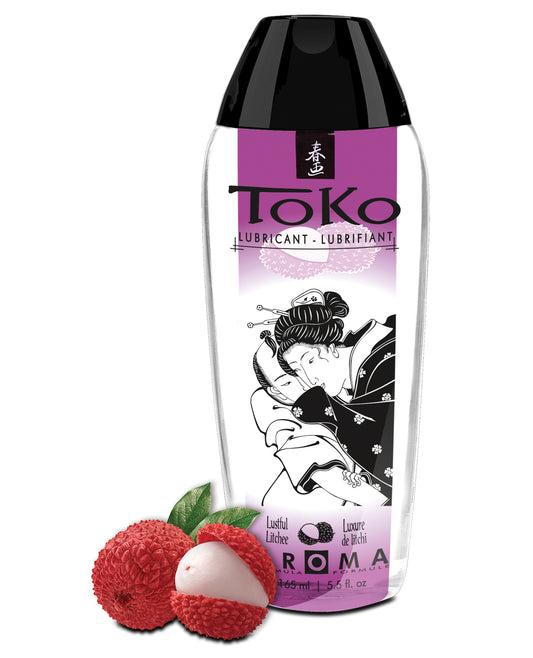 Shunga Toko Aroma Lubricant - Lustful Litchee Flavor Water-Based Personal Lubricant