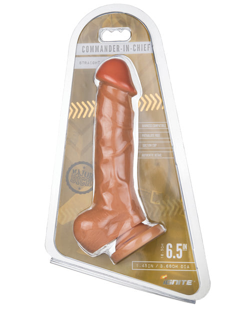 Major Dick Dildo with Suction Cup Harness Compatible Vanilla Realistic Design for Versatile Pleasure