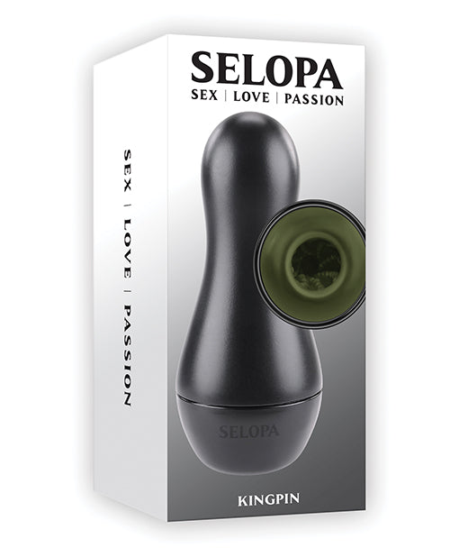 Selopa Masturbator Bowling Pin Shape Textured Stroker Removable Cap for Ergonomic Self-Pleasure