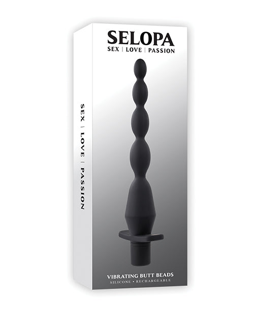 Selopa Anal Products Vibrating Butt Beads Flexible Shaft Wide Safety Base for Comfortable Anal Stimulation