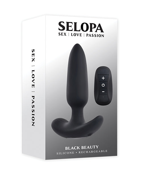 Selopa Anal Plug Slim Vibrating Multi-Function Motor with Remote Control for Safe, Comfortable Anal Play