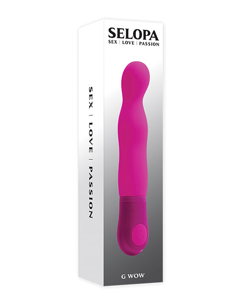 Selopa Vibrator Angled G-Spot Flexible Pink Silicone Petite Design for Precise Targeted Stimulation