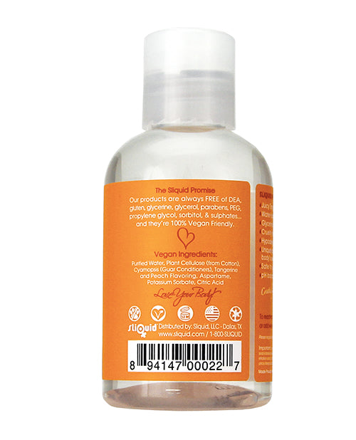 Sliquid Naturals Swirl Tangerine Peach Flavored Water-Based Lubricant 4.2 oz