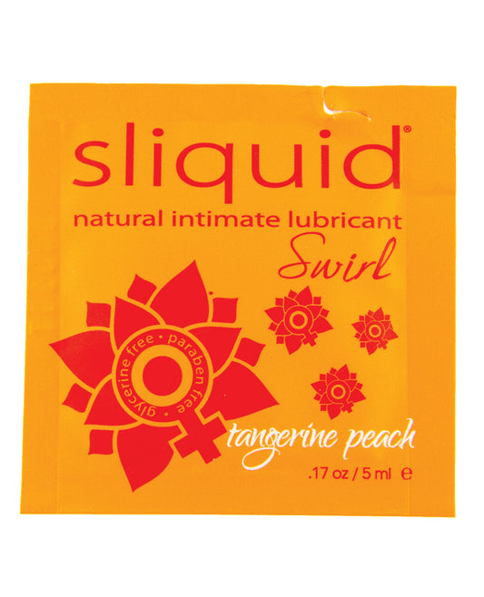 Sliquid Lubricant Peach Flavored Water-Based Pocket Pillow for Gentle Intimate Moisture