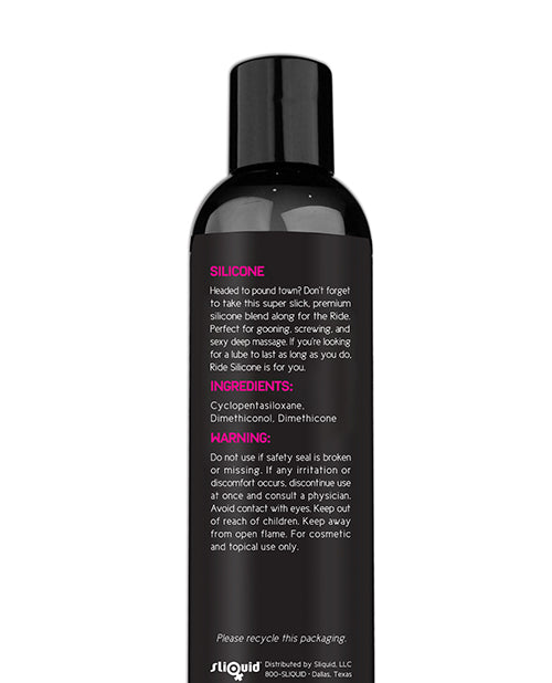 Ride BodyWorx Silicone Lubricant - 2 oz with Waterproof, Long-Lasting Formula