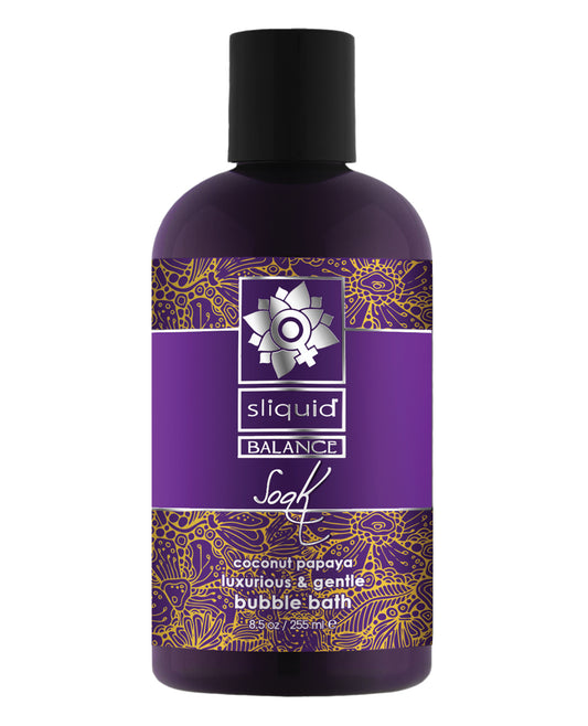 Sliquid Body & Bath Product Coconut Papaya Bath Soak with Natural Oils and Sea Salt for Gentle Moisturizing