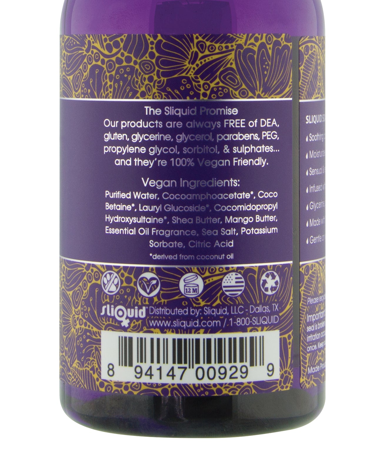 Sliquid Coconut Papaya Bath Soak with Nourishing Natural Oils