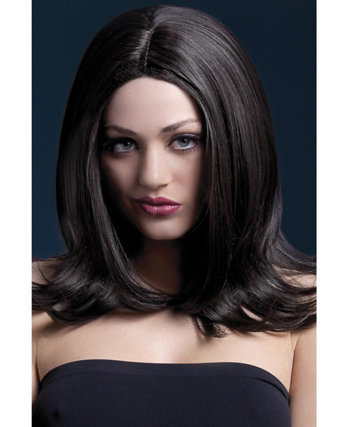 Fever Costume Wig Brown Adjustable Heat-Resistant Synthetic Fiber for Realistic Costume Styling