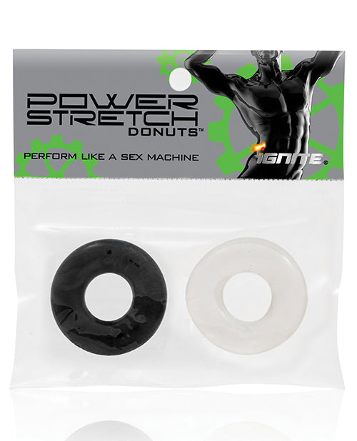 Ignite Penis Enhancement Donut Cock Rings Phthalate-Free Elastic Design for Comfortable Support