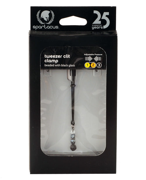 Spartacus Bondage Clit Clamps Adjustable Beaded Rubber Tips for Sensual Stimulation