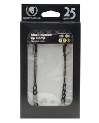 Spartacus Bondage Tweezer Nipple Clamps Adjustable Black chain for customizable nipple play and sensory stimulation