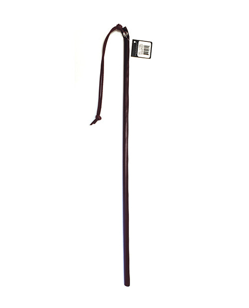 Spartacus Bondage Cane Leather Wrapped 24-Inch Burgundy for Advanced Restraint and Impact Play