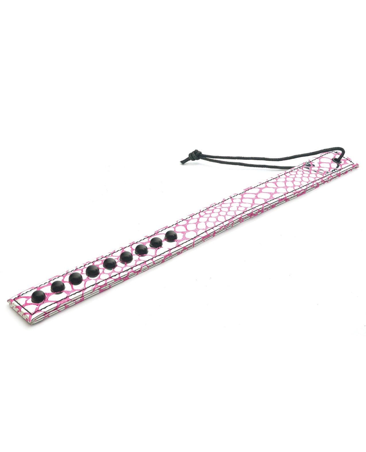 Spartacus Bondage Paddle Pink Faux Leather Ergonomic Handle for Impact Play and BDSM Scenes