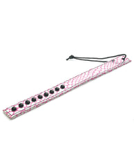Spartacus Bondage Paddle Pink Faux Leather Ergonomic Handle for Impact Play and BDSM Scenes