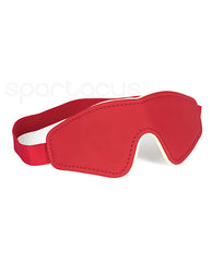 Spartacus Bondage Blindfolds Red PU plush lined blindfold elastic band for comfortable sensory play