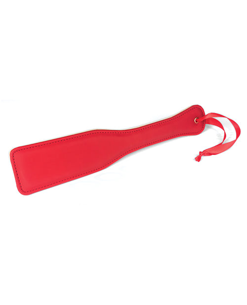 Spartacus Bondage Paddle Red PU Plush Reverse for Sensory Play and Comfortable Spanking