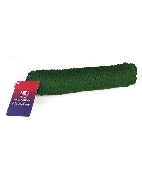 Spartacus Bondage Rope Green Nylon 10-Meter Soft Material for Secure Restraint Play