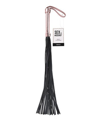 Brat Bondage Flogger Faux Leather 30 Falls Vegan Design for Sensual Impact Play