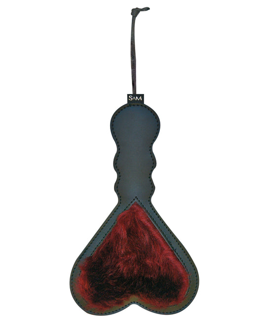 Enchanted Heart Paddle with Dual-Sided Faux Suede and Fur