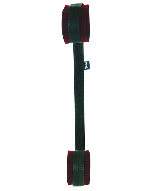 Enchanted Spreader Bar with Adjustable Burgundy Cuffs Bondage Restraint