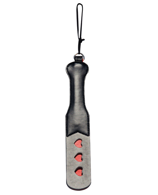 Sex & Mischief Heart Paddle with Split Design and Heart Impressions