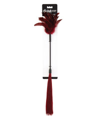Sex and Mischief Bondage Tickler Dual-Action Feathers Silicone Strands for Sensory Play and Bedroom Excitement