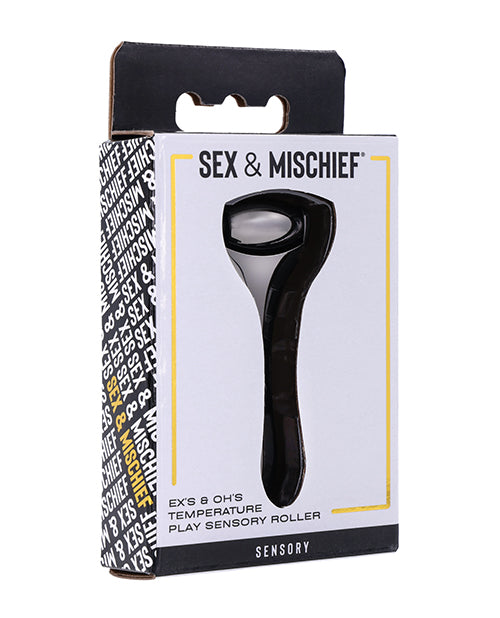 Sex and Mischief Sensory Roller Metal Gunmetal Petite Design for Sensory Hot and Cold Temperature Play