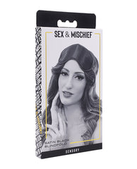 Sex and Mischief Bondage Blindfolds Satin Material Dual Elastic Straps for Sensory Deprivation and Comfortable Play