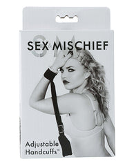 Sex and Mischief Bondage Restraints Adjustable Handcuffs with Soft Velboa Lining for Secure Custom Fit