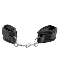 Black Beginner’s Handcuffs with Adjustable Velcro and Snap Link