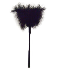 Sex and Mischief Bondage Blindfolds & Restraints Black Feather Tickler with Soft Turkey Feathers for Sensual Play