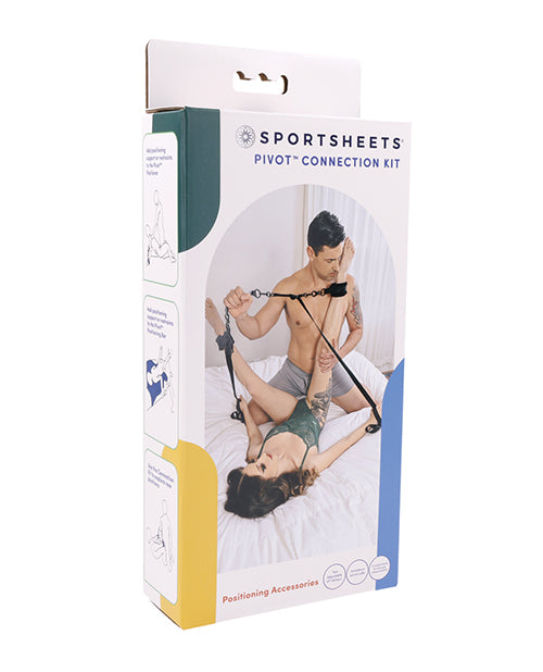Pivot Bondage Restraint Connection Kit with Adjustable Tethers and Soft Cuffs for Versatile Secure Play