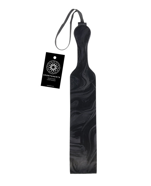 Sportsheets Bondage Paddle Vegan Leather Marbled Finish Wrist Loop for Sensual Impact Play