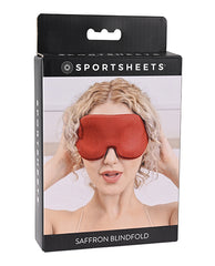 Saffron Bondage Blindfold with Memory Foam and Adjustable Fit for Complete Sensory Deprivation