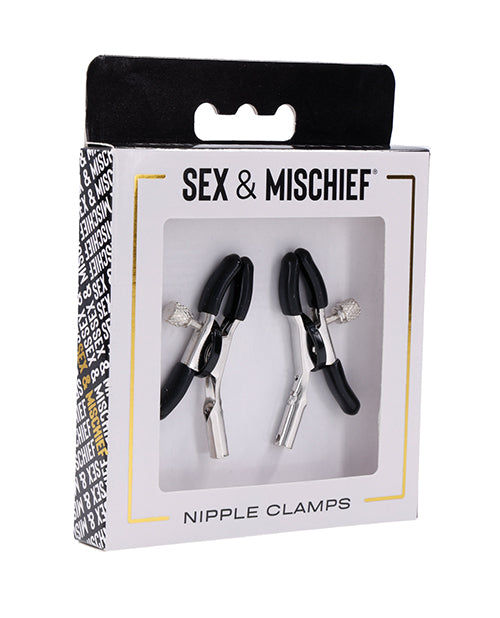 Sexperiments Nipple Clamps adjustable rubber-tipped nickel-free design for comfortable BDSM sensation play