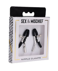 Sexperiments Nipple Clamps adjustable rubber-tipped nickel-free design for comfortable BDSM sensation play