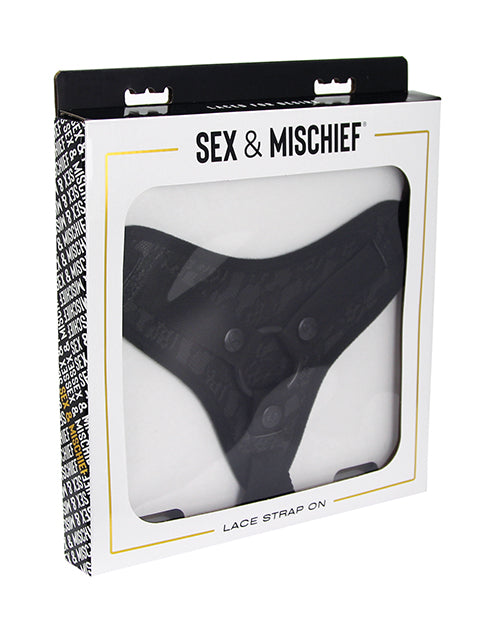 Sincerely Lace Strap-On - Black