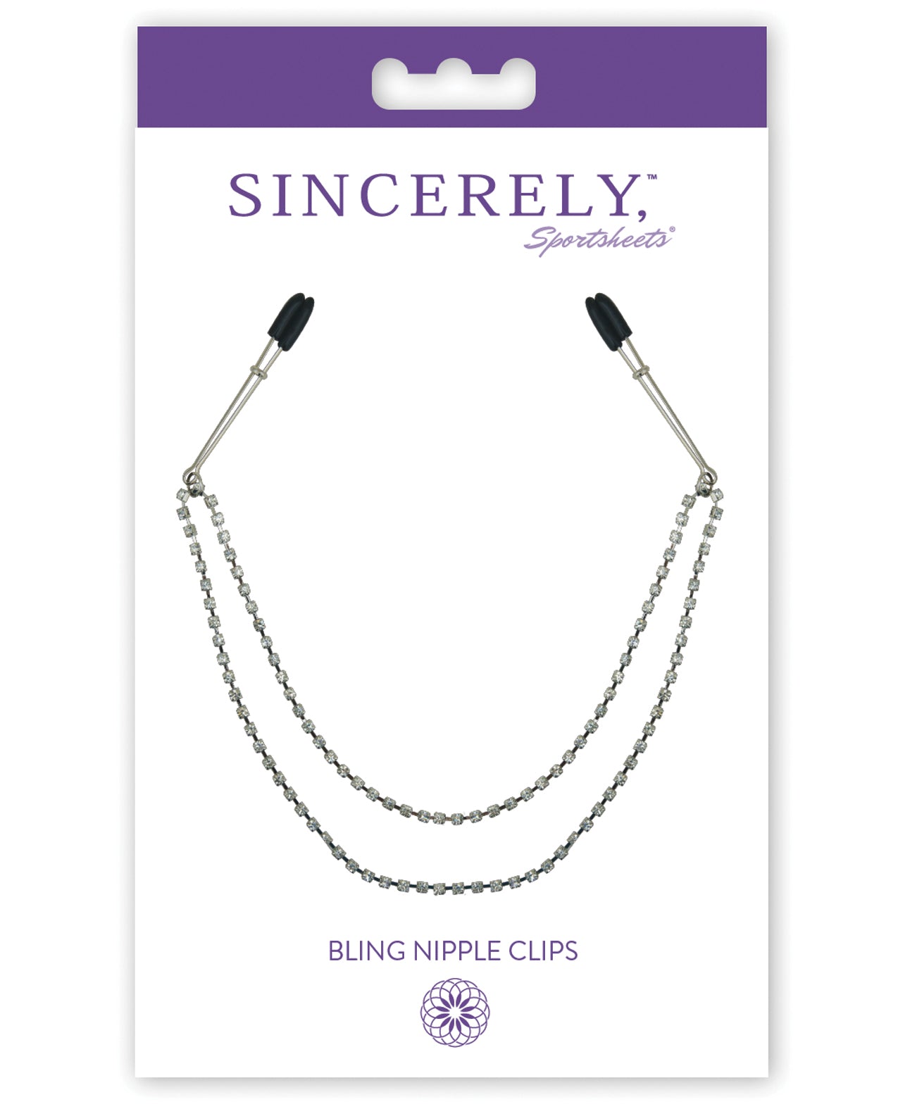Sincerely Nipple Clips Chainmail Double Strand Diamond Gems Adjustable Clamps for Decorative Chest Jewelry