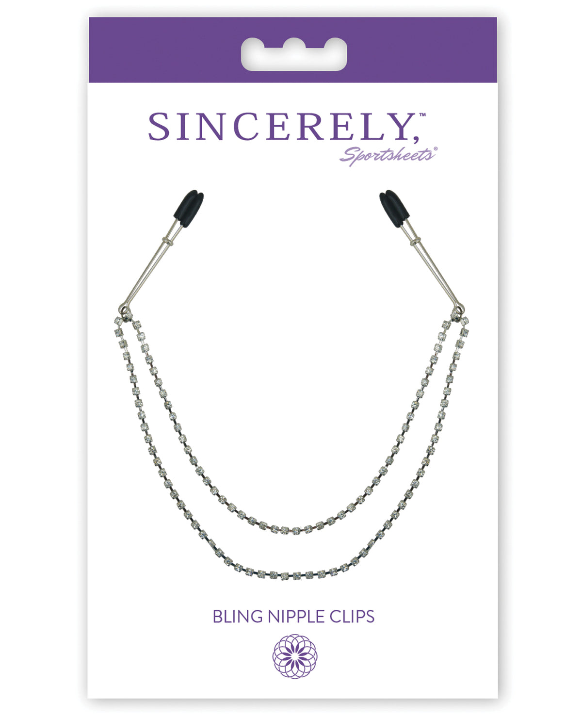 Sincerely Nipple Clips Chainmail Double Strand Diamond Gems Adjustable Clamps for Decorative Chest Jewelry