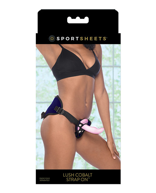 Sportsheets Strap On Harness adjustable fit with vibrator pocket for versatile and comfortable intimate play
