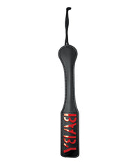 Baby Paddle Vinyl Spanking Paddle with Imprint by Sex & Mischief
