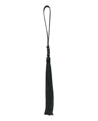 Cruelty Free Beaded Flogger with Faux Leather Handle for Bondage Play