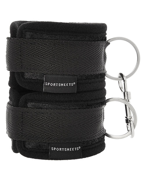 Sportsheets Black Soft Wrist Cuffs with Ultra-Soft Lining