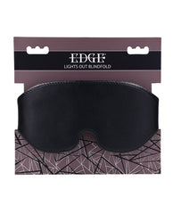 Edge Bondage Blindfolds Faux Leather Total Blackout Memory Foam Sensory Mask for Enhanced Sensation