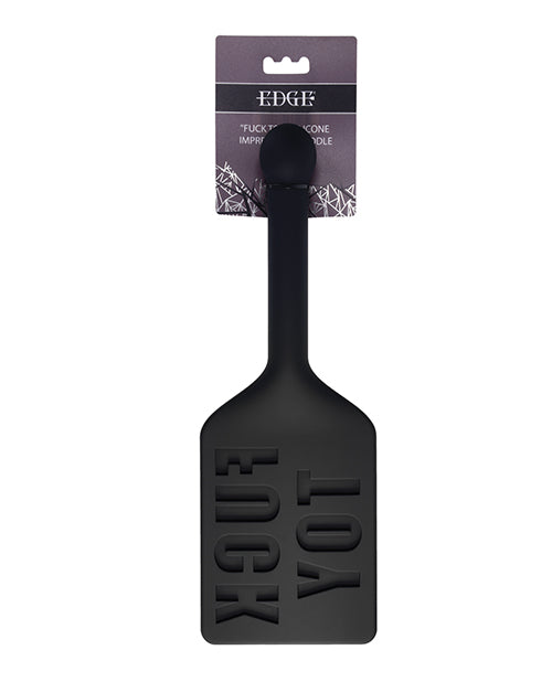 Edge Bondage Paddle Silicone Flexible Paddle with Metal-Reinforced Handle for Enhanced Impact Play