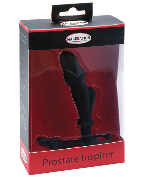Malesation Prostate Stimulator Silicone Dual Massager with Handle for Targeted Prostate and Perineum Stimulation