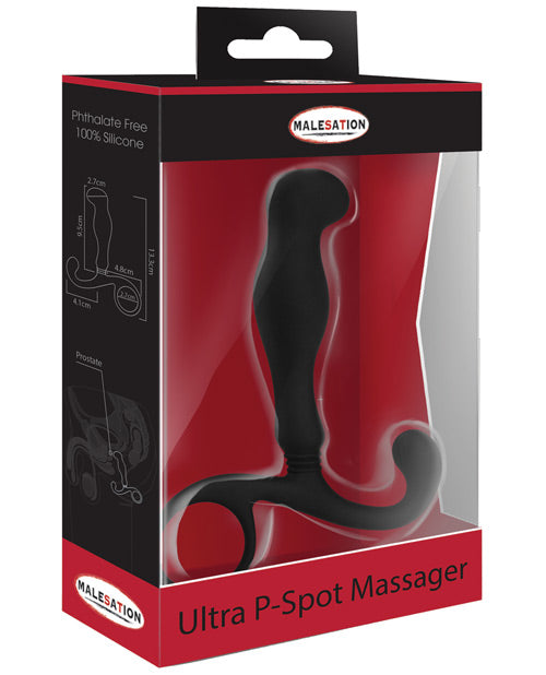 Malesation Anal Products Curved Silicone P Spot Massager Seamless Surface for Targeted Prostate Stimulation